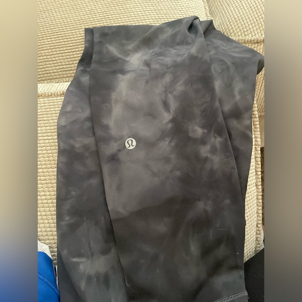lululemon athletica Black Marble Leggings